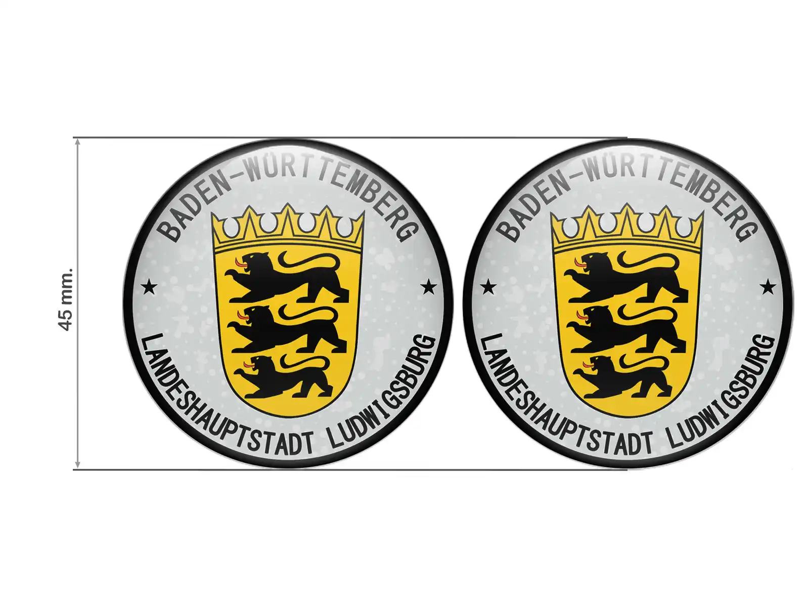 Aufkleber TUV Landeshauptstadt Ludwigsburg Nummernschild Plakette